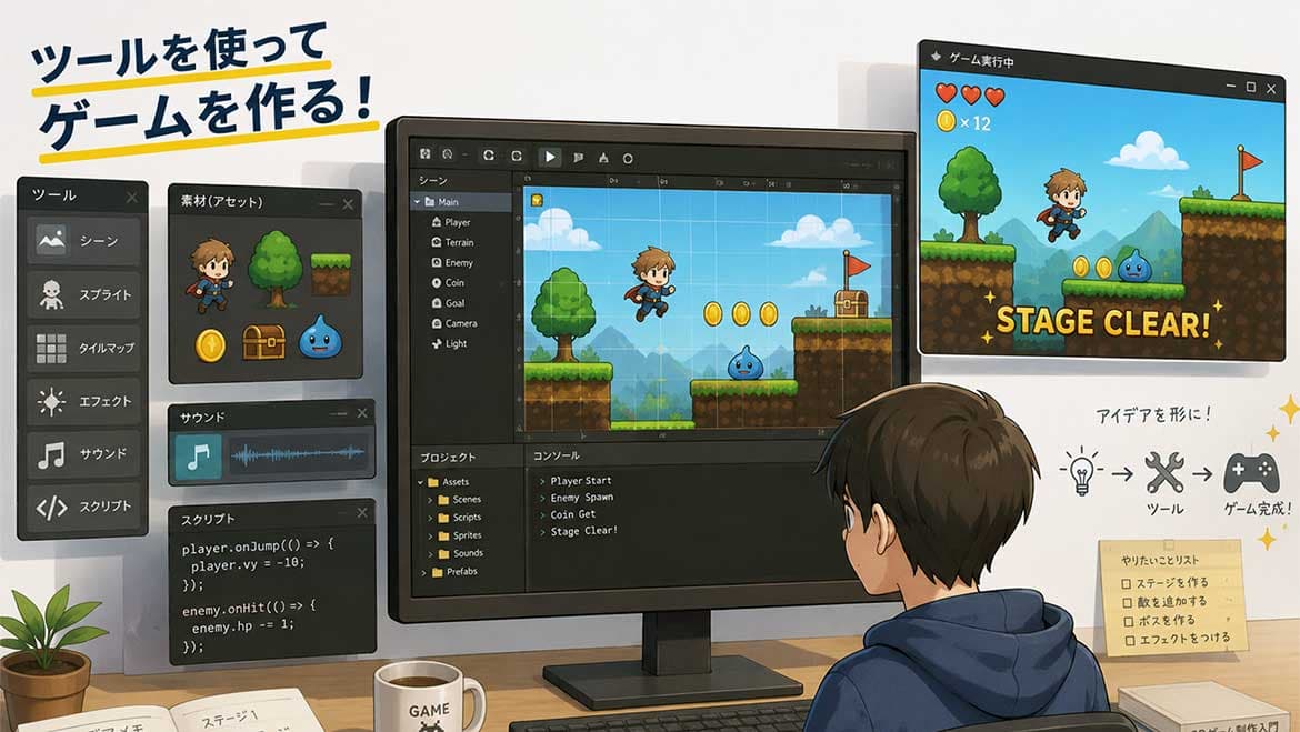 ツールでゲームを作るとは?